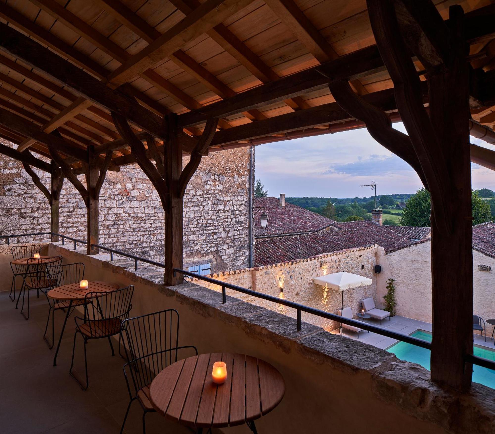 Hotel Le Chevalier Bleu Monpazier Luaran gambar